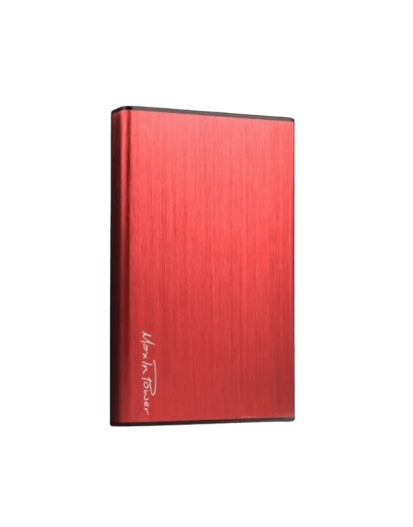 Boitier externe USB3.0 pour DD 2.5'' aluminium brossé rouge HEDEN