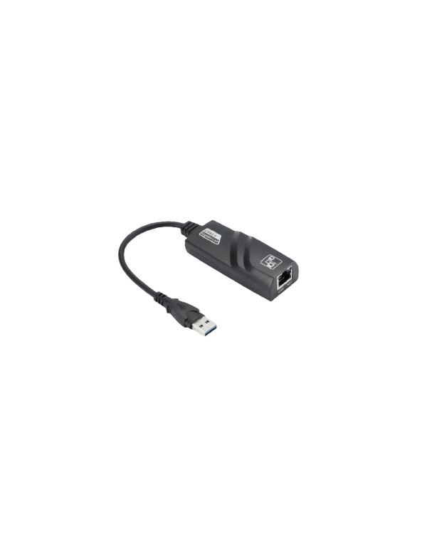 Adapateur USB 3.2 gen 1 m le/RJ45 femelle noir - compatible 1Gbps - Plug&Play - 