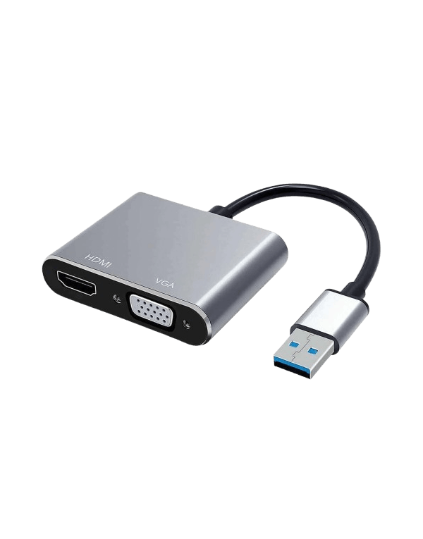 Adaptateur USB 3.0 HEDEN USB 3.0 male / HDMI F + VGA F HDMI 1920*1080P