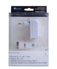 Chargeur prise murale Heden 3en1