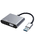 Adaptateur USB 3.0 HEDEN USB 3.0 male / HDMI F + VGA F HDMI 1920*1080P