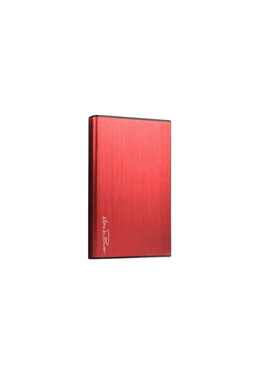 Boitier externe USB3.0 pour DD 2.5'' aluminium brossé rouge HEDEN