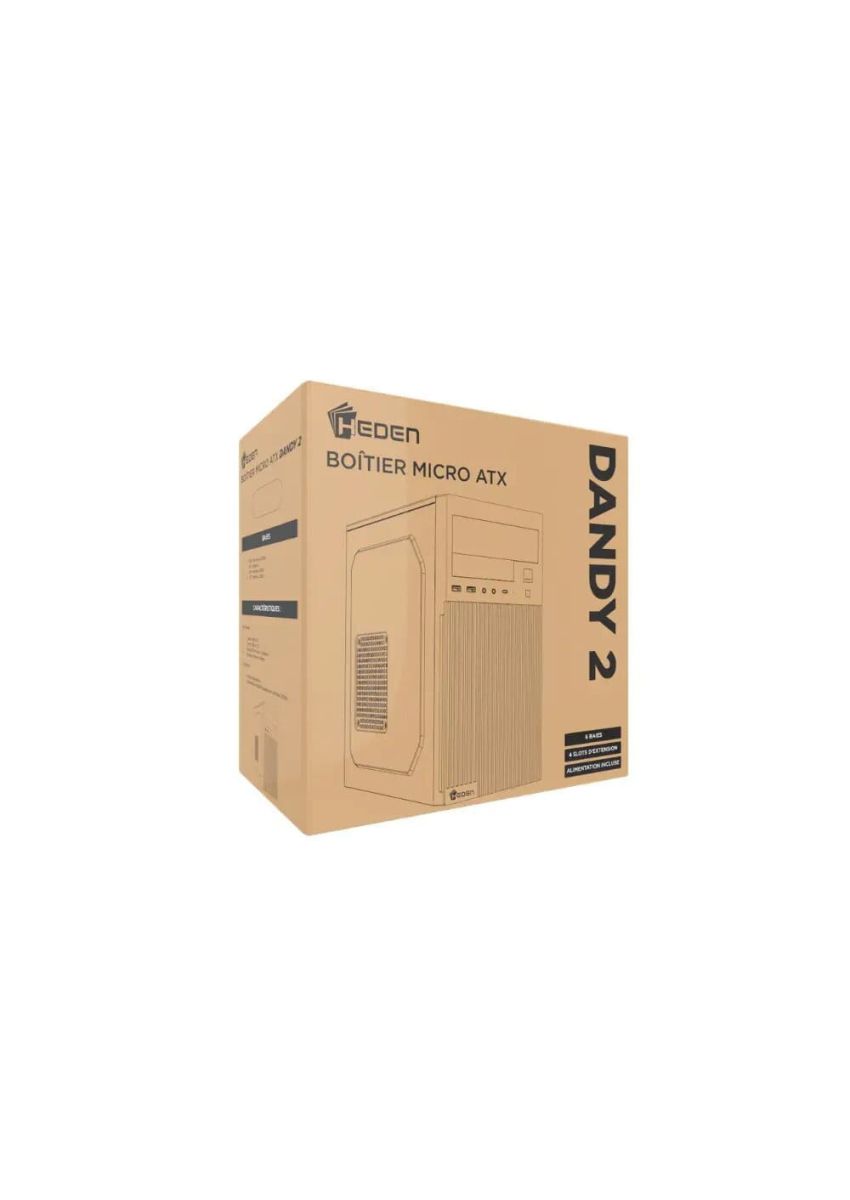 Boitier MicroATX Dandy2 Heden, avec alimentation 455W 