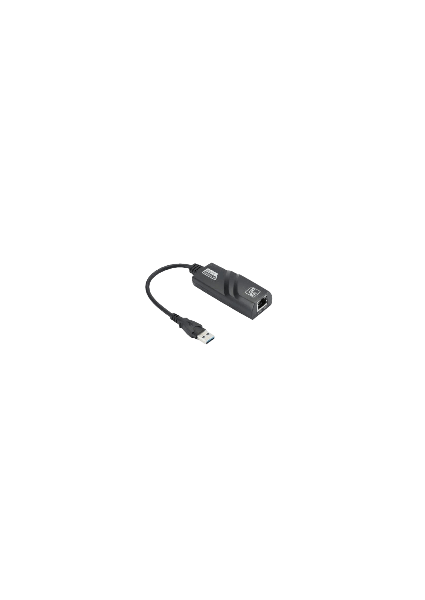 Adapateur USB 3.2 gen 1 m le/RJ45 femelle noir - compatible 1Gbps - Plug&Play - 