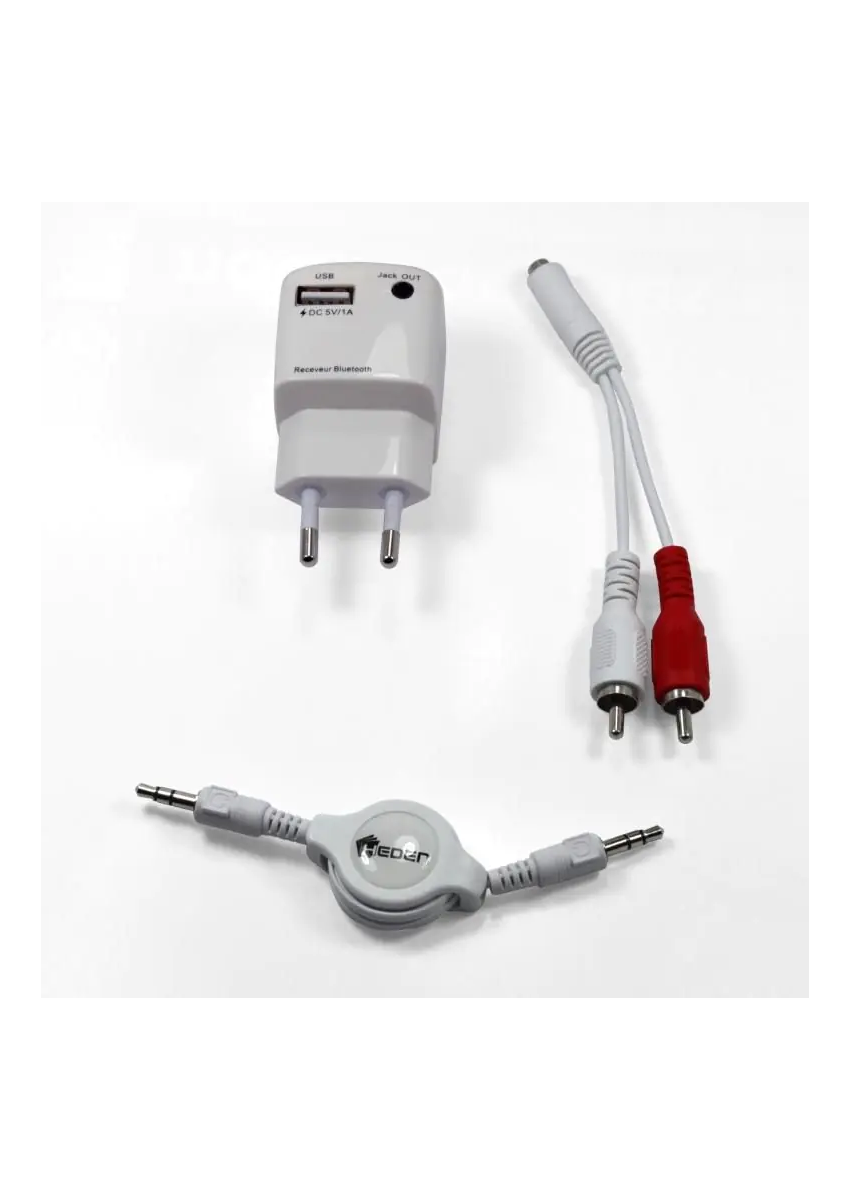 Receveur Bluetooth Heden en prise murale + cable jack
