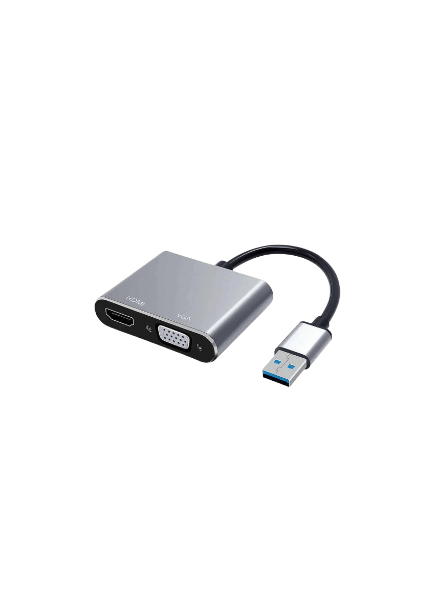 Adaptateur USB 3.0 HEDEN USB 3.0 male / HDMI F + VGA F HDMI 1920*1080P